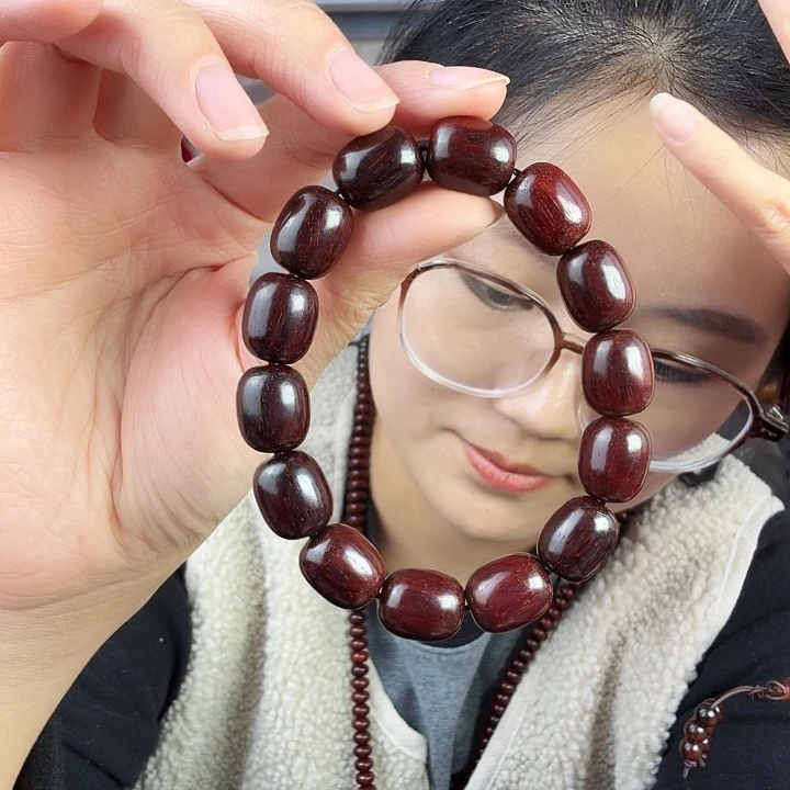 檀香紫檀（小叶紫檀）小叶紫檀小枣珠