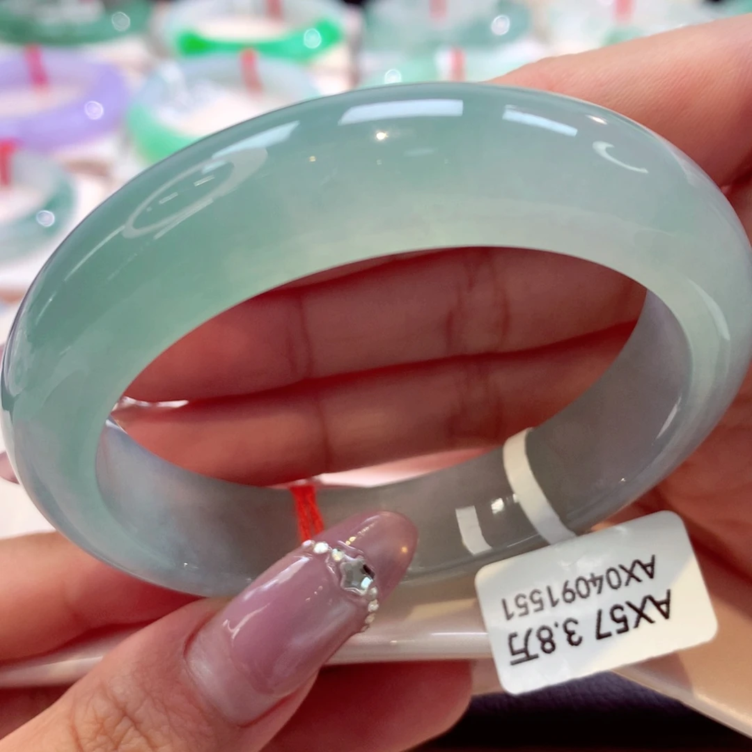 未镶嵌手镯翡翠宽版35号66