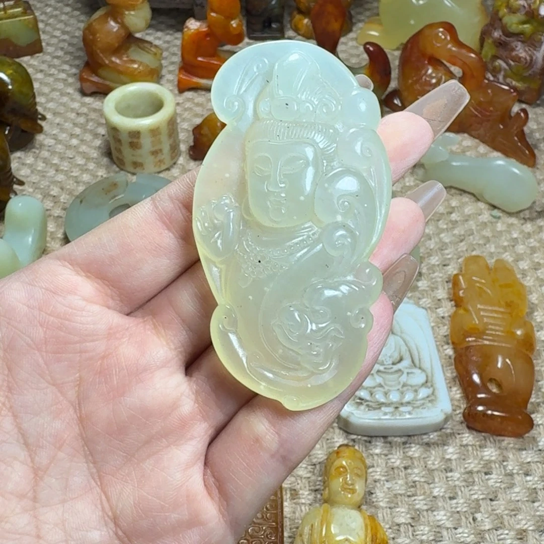 吊坠白玉菩提挂件