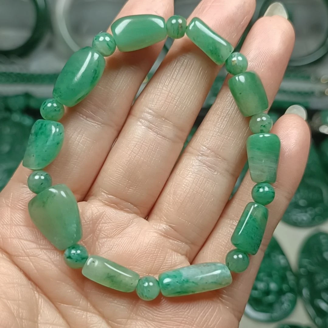 独山玉手串未镶嵌用****5