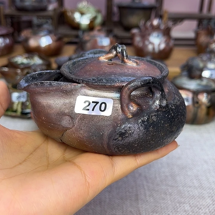 裸柴烧陶瓷手工茶器