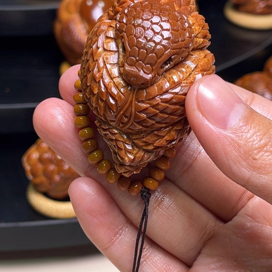 橄榄核手串/手链笑**开手工蛇链子三八尺