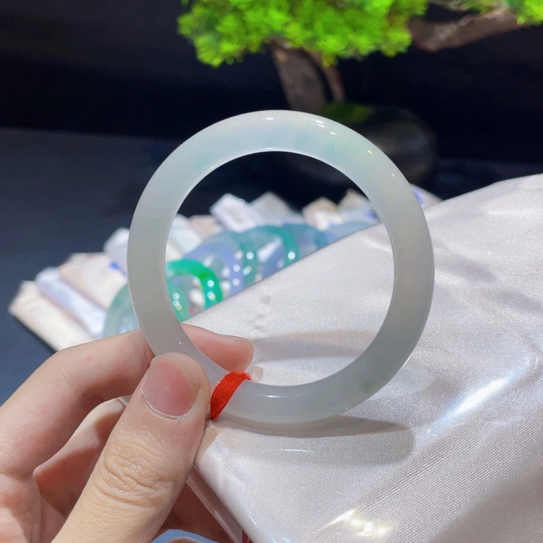 未镶嵌手镯翡翠翡翠手镯52圈口