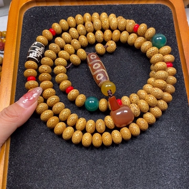 星月菩提吊坠黄金籽12.5