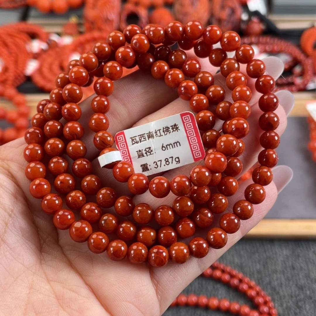 南红玛瑙未镶嵌6➕瓦西南红火焰纹多圈