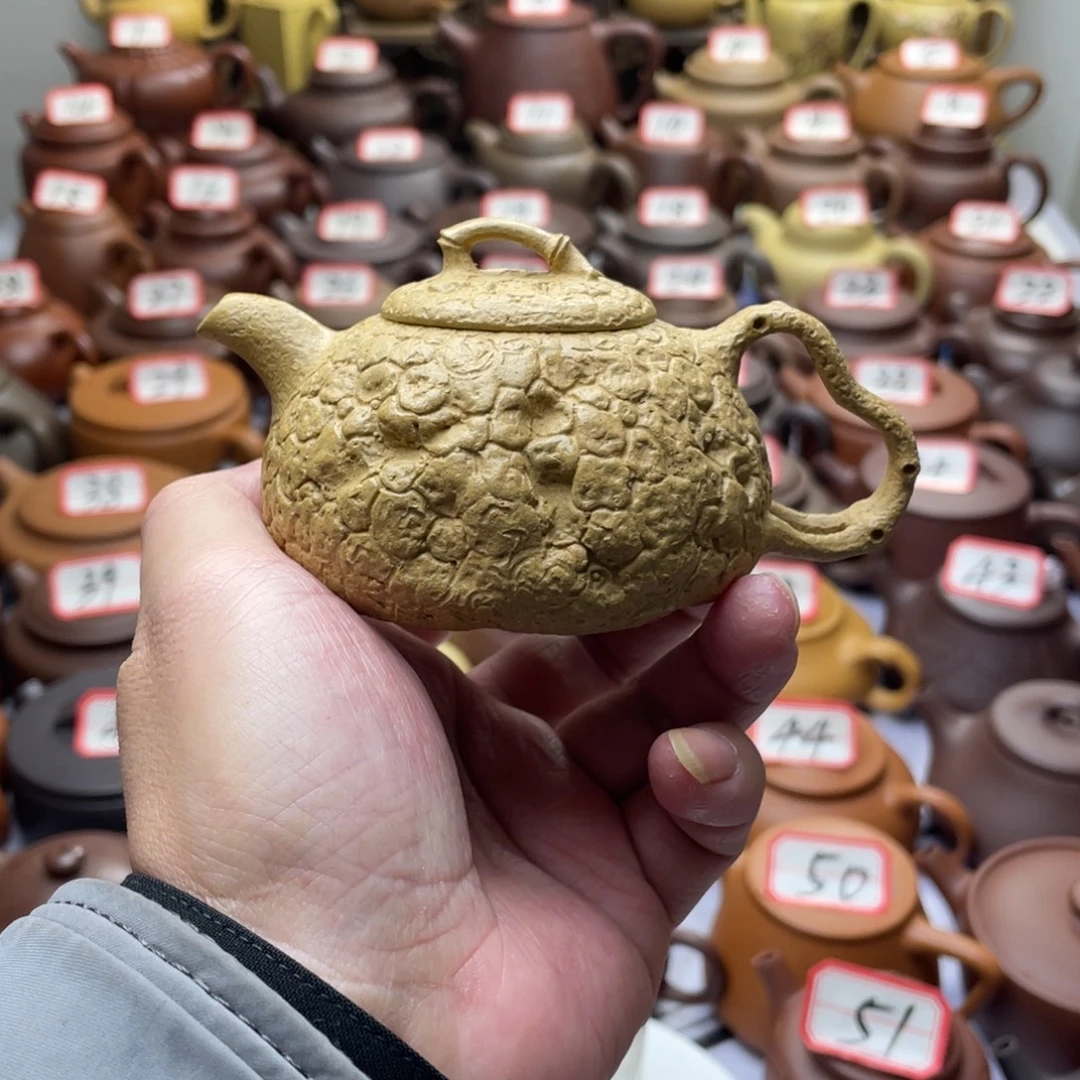 紫砂茶壶宜兴紫砂半手工