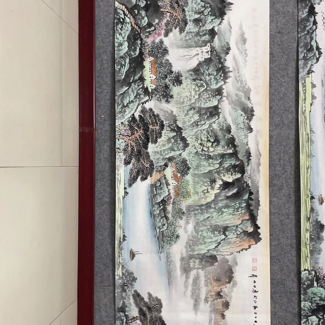 国画小六尺178.69画芯 捡漏