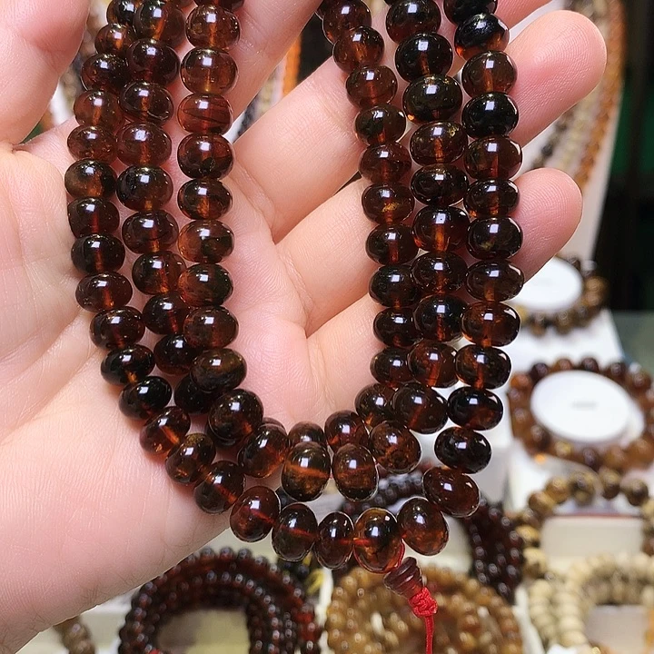 琥珀未镶嵌裸石血珀9+458