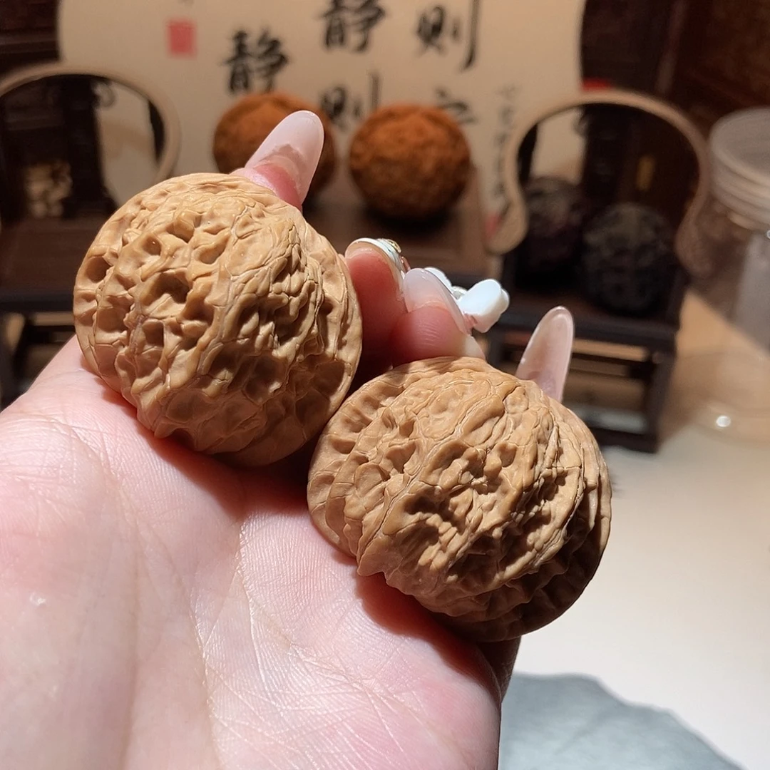 吊坠文玩核桃39+磨盘