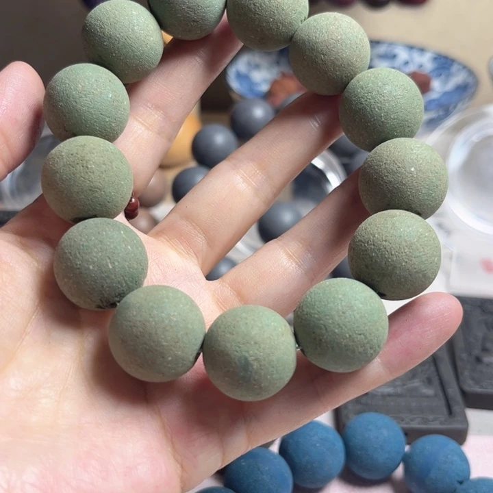 泥塑绿鼻炎1.8大单圈，未打磨，闻香用