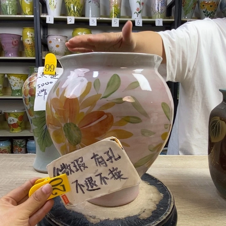 景德镇高温陶瓷花盆