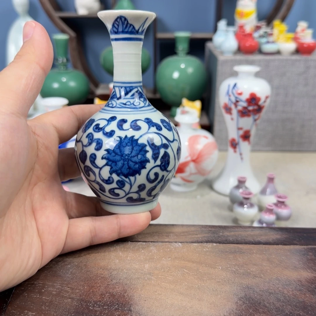 陶瓷手工小花器摆件