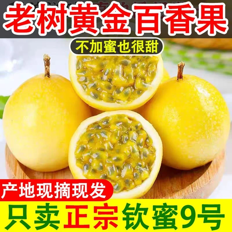 正宗广西钦蜜九号百香果新鲜应季水果孕妇鲜果