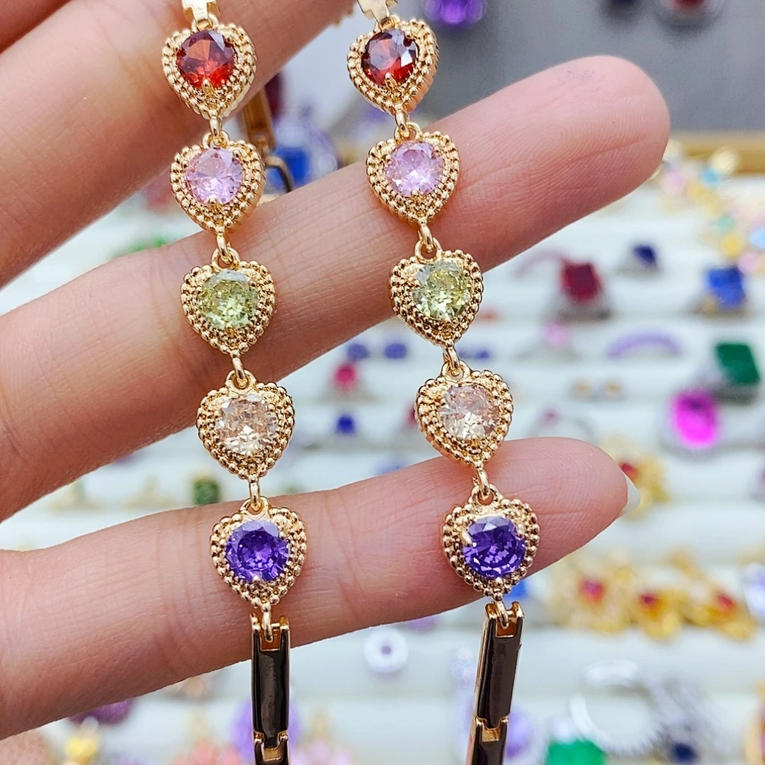 手链彩色蓝宝石未镶嵌