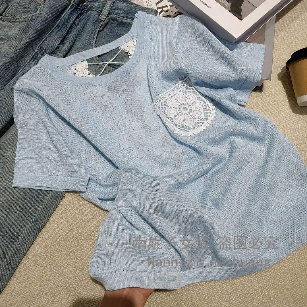 南妮子女装衣服女装2025新款夏季设计感纯欲风时尚针织衫SY5001