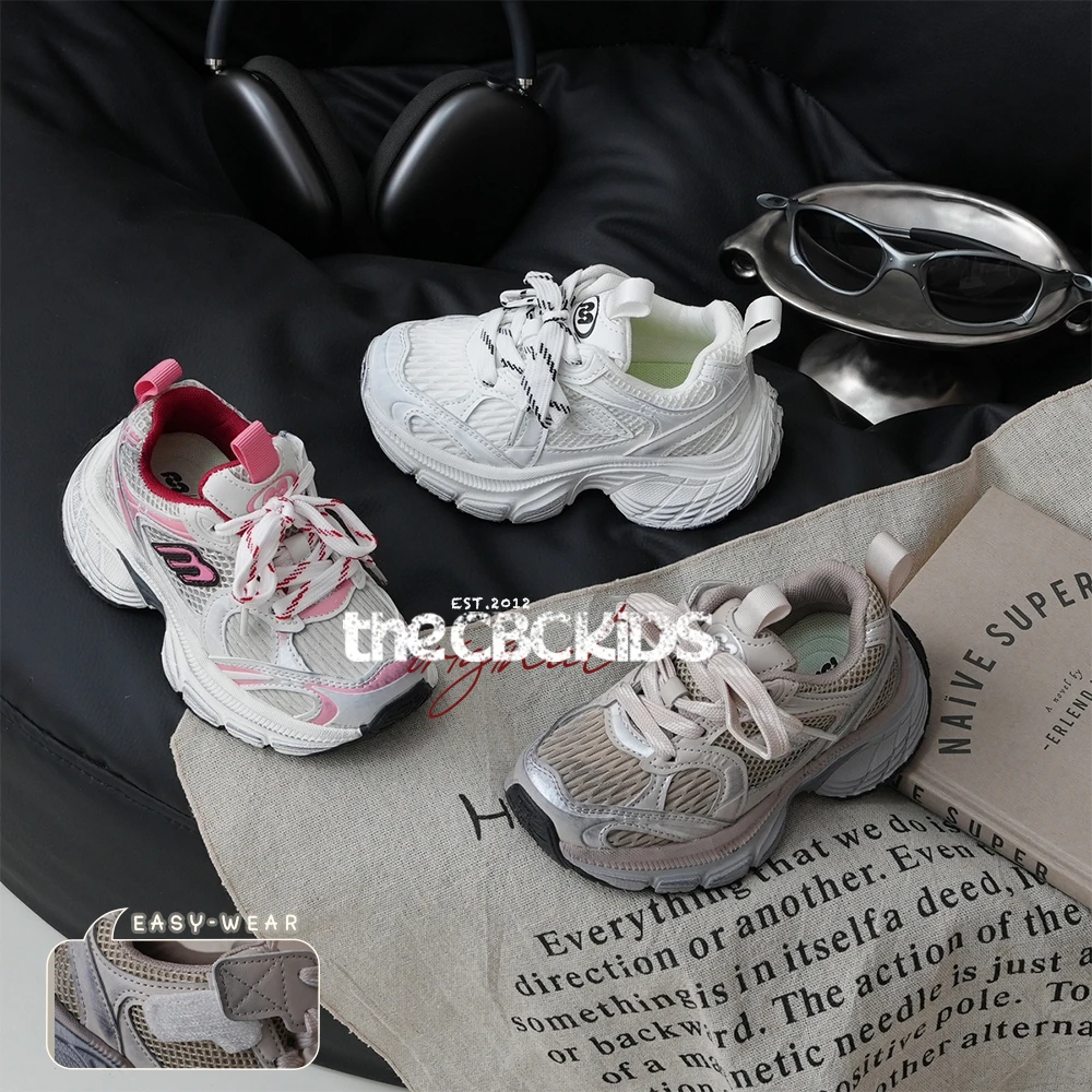 『潮酷双网』时尚风儿童老爹运动鞋秋季男女童  250026