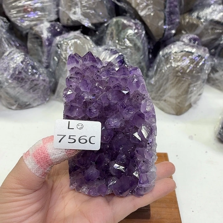 未镶嵌摆件水晶天然紫水晶
