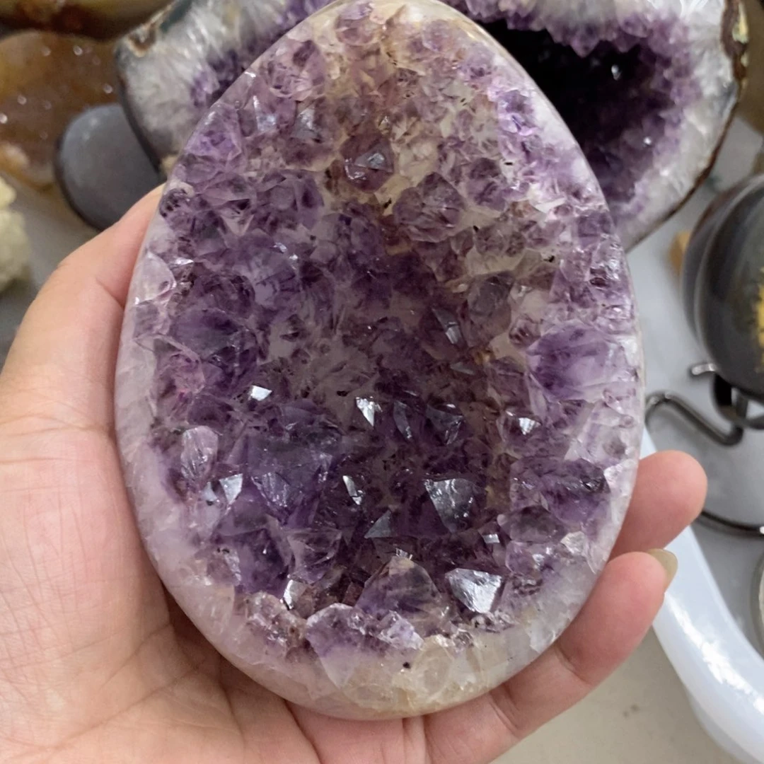紫晶珠宝半成品未镶嵌