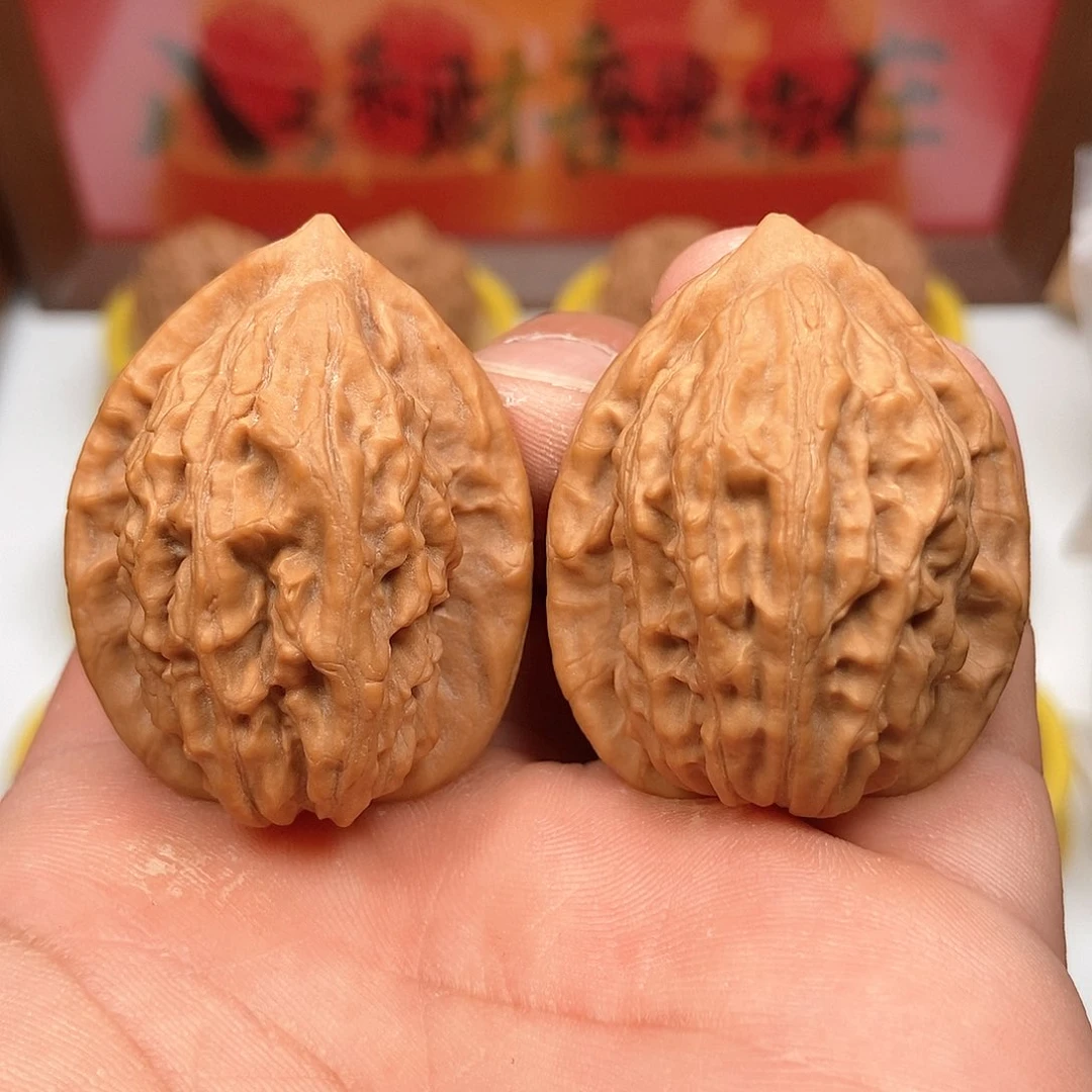 桃核把件【大红袍】35尺寸 野生小众 全品无修