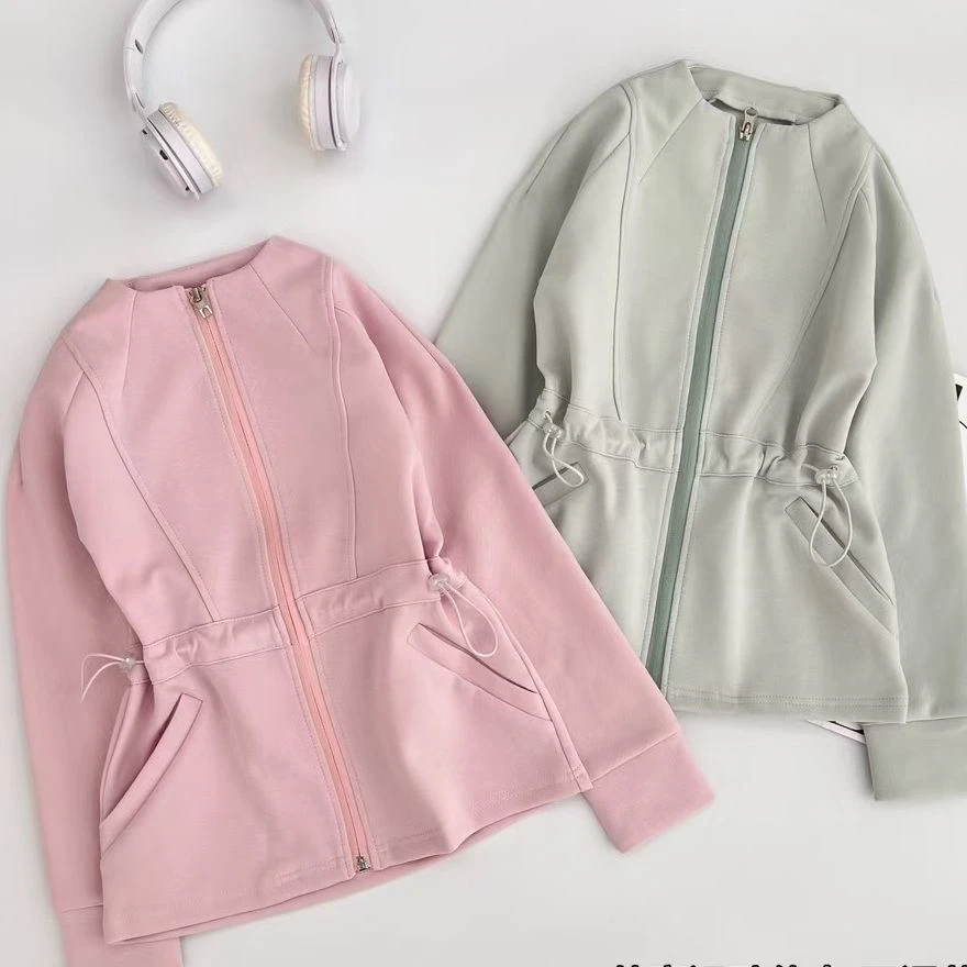 【海涛大叔】 中大童插肩袖拼接拉链衫 YYJ2504