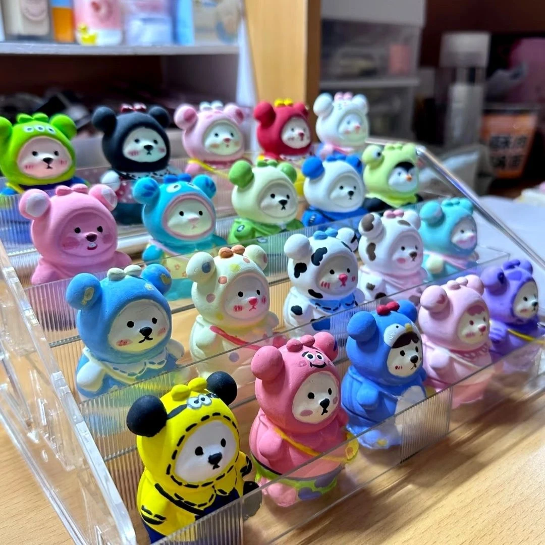 【10只小熊】送颜料工具3D石膏娃娃涂色背包熊手工DIY石膏涂色娃娃