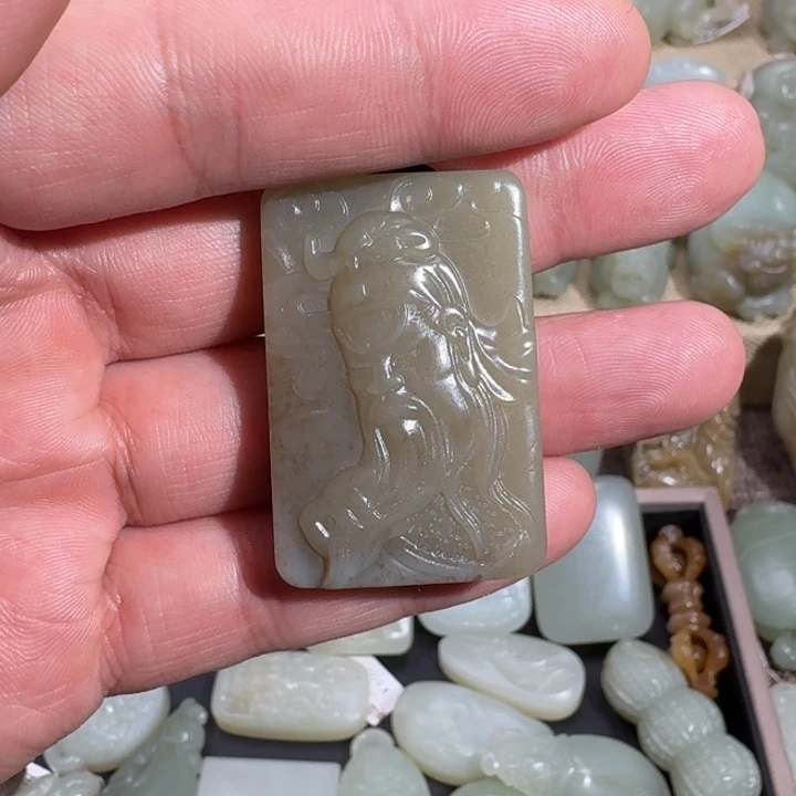 和田玉吊坠(不含链)未镶嵌