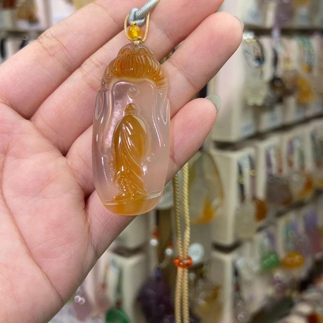 媚***媚玛瑙/玉髓未镶嵌颈饰