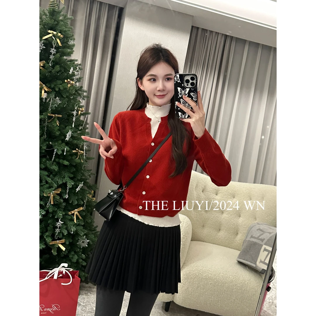 【LIUYI】冬季100%羊毛假两件毛衣上衣412131