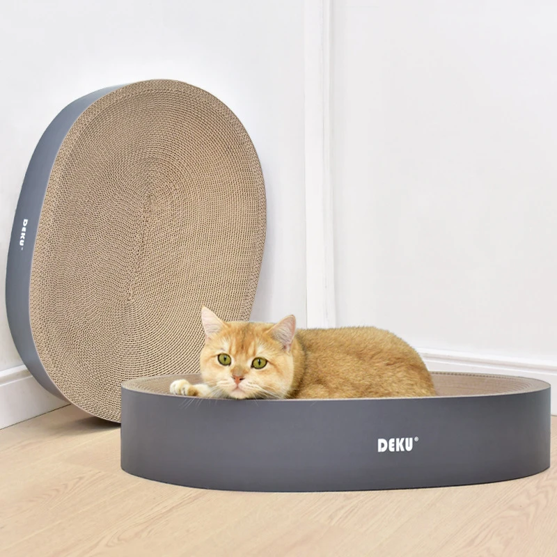 猫抓板猫窝一体耐磨耐抓圆形特大号瓦楞纸立式板盆猫咪玩具