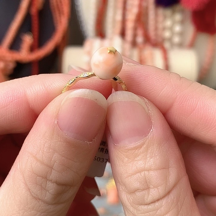 石英石纯铜戒指的