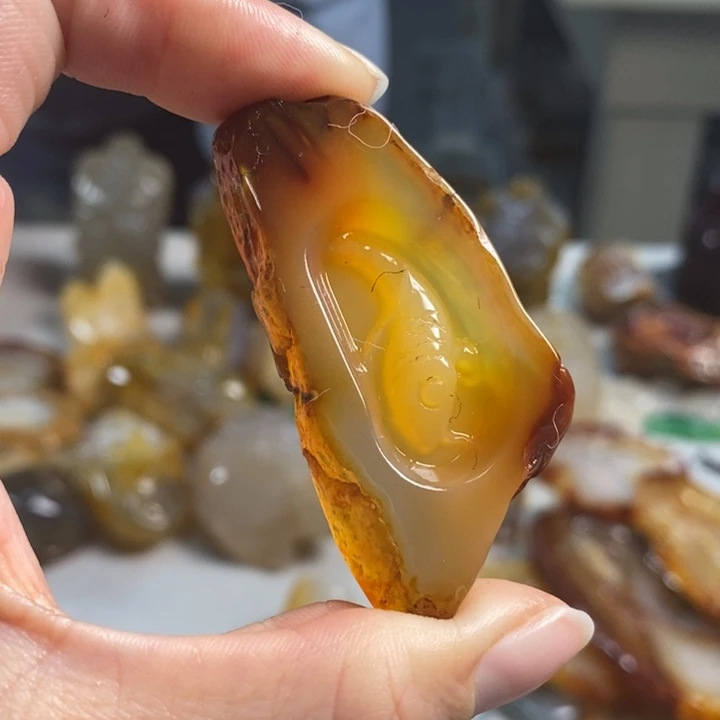 玛瑙/玉髓吊坠(不含链)未镶嵌