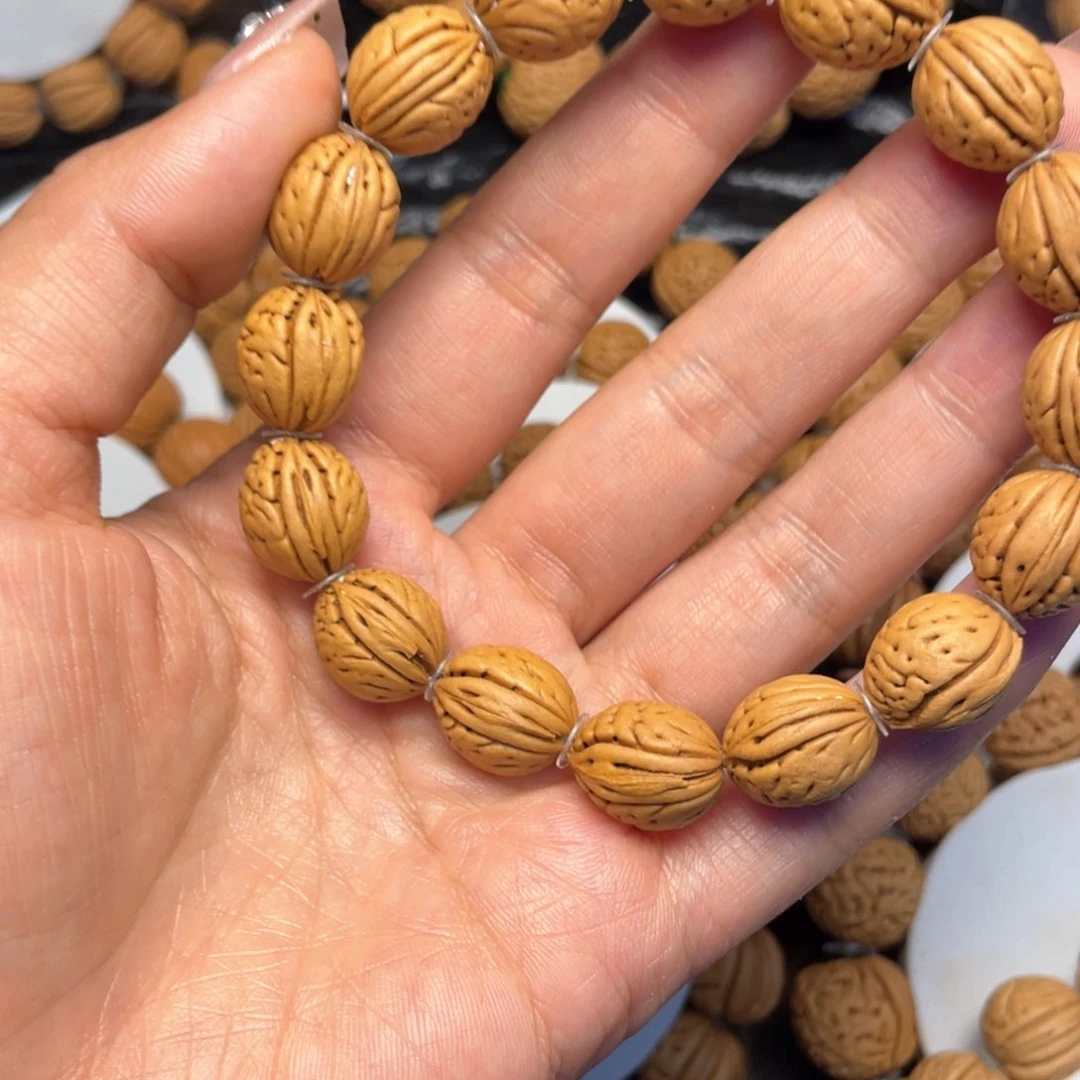 桃木桃核手串12+野生