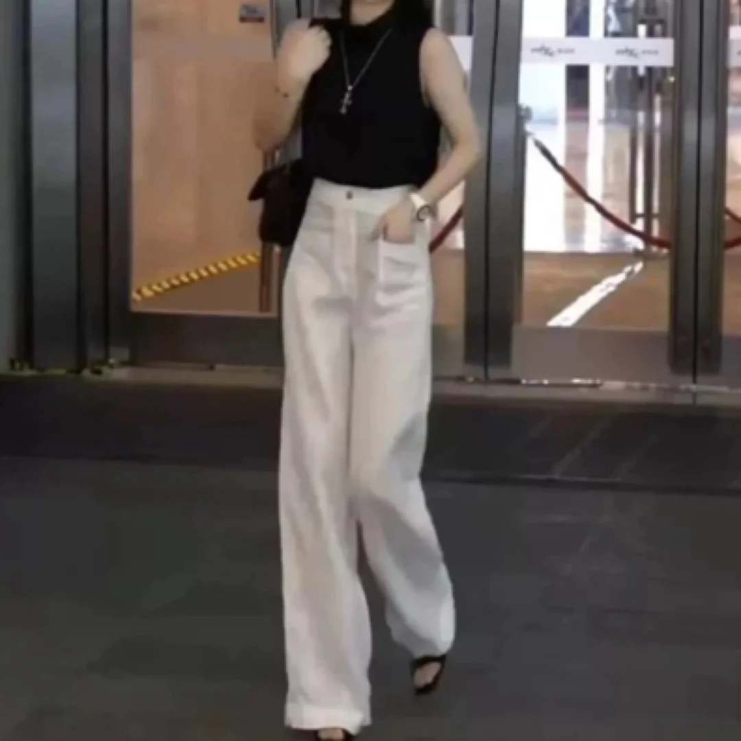 休闲女气质简约纯色显瘦百搭无袖时尚女装68