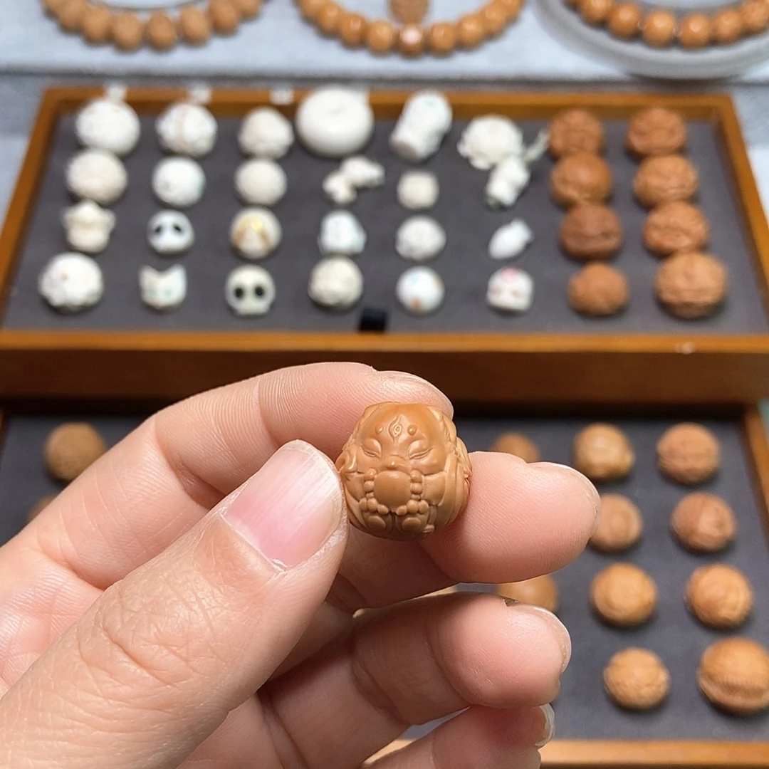 猴头核桃吊坠M***u定制九尾狐