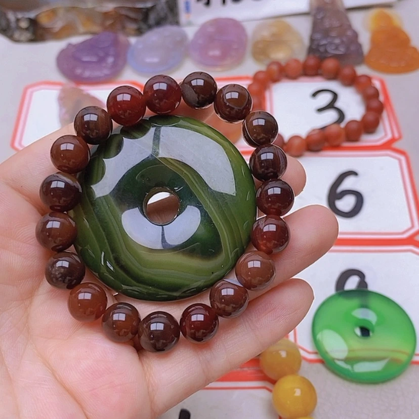 【闪购商品】玛瑙/玉髓未镶嵌珠宝半成品简*