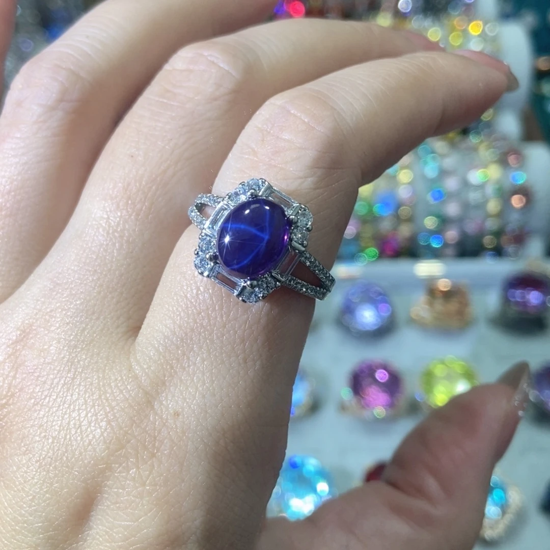 6锆石（处理）星光戒指