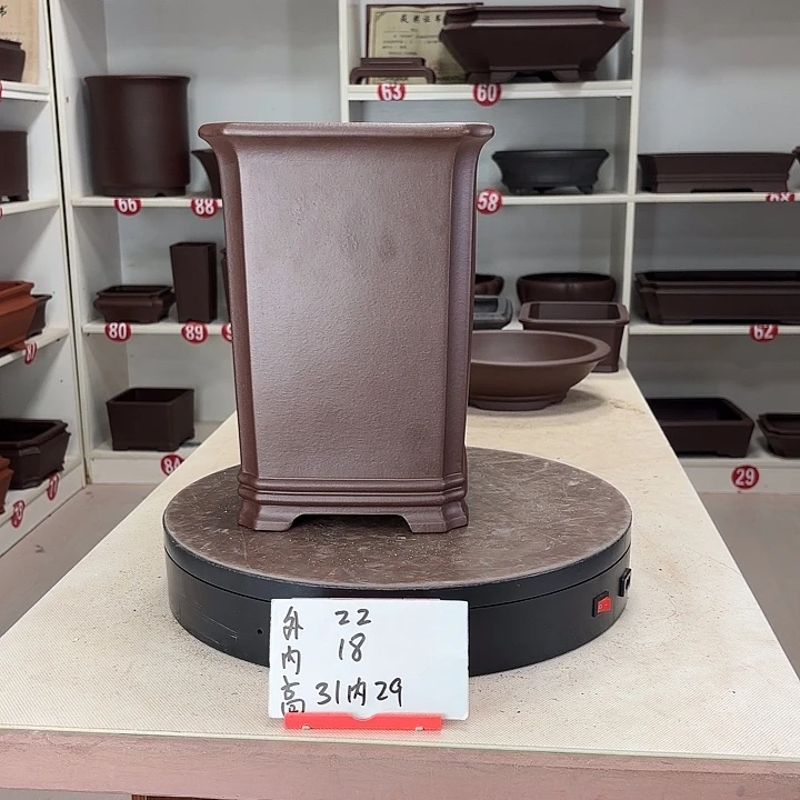 花盆紫砂切角千筒