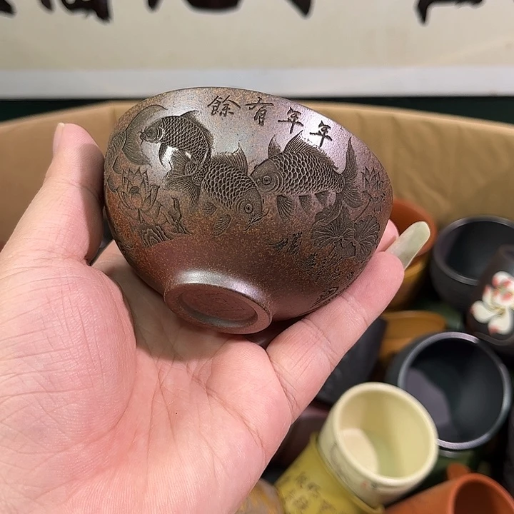 茶杯紫砂全手工紫砂主人杯