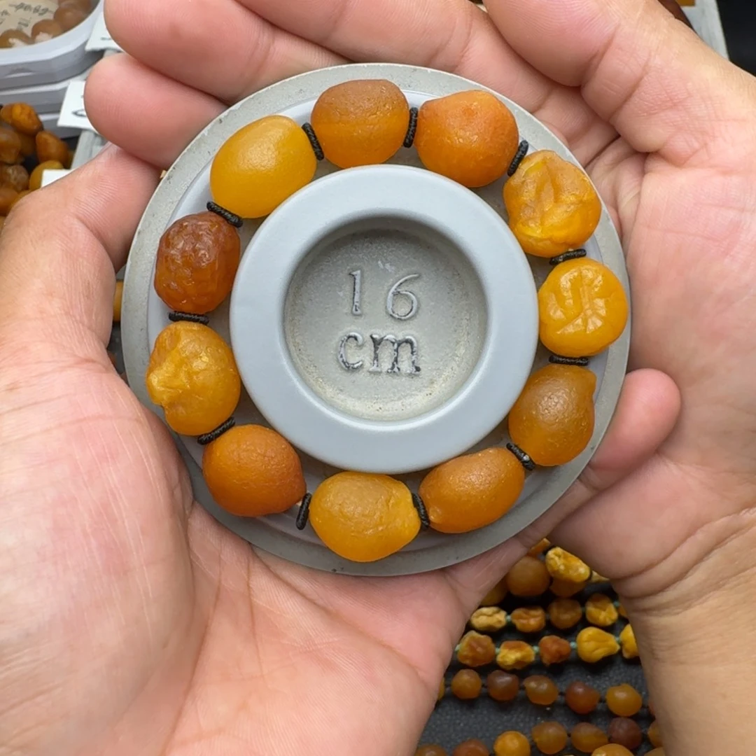 琥珀未镶嵌珠宝奇石天然蜜蜡手串