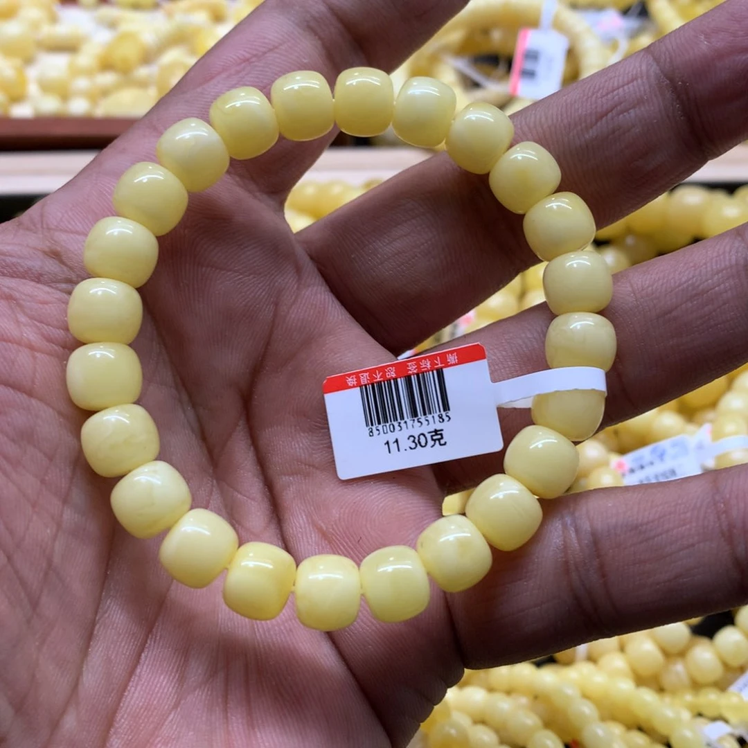 蜜蜡手链未镶嵌画****啊蜜蜡