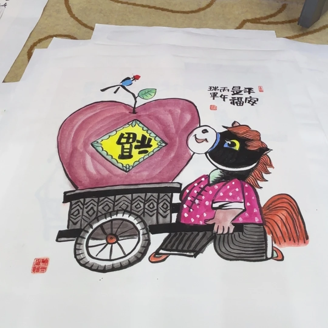 国画武瑞军老师作品刘