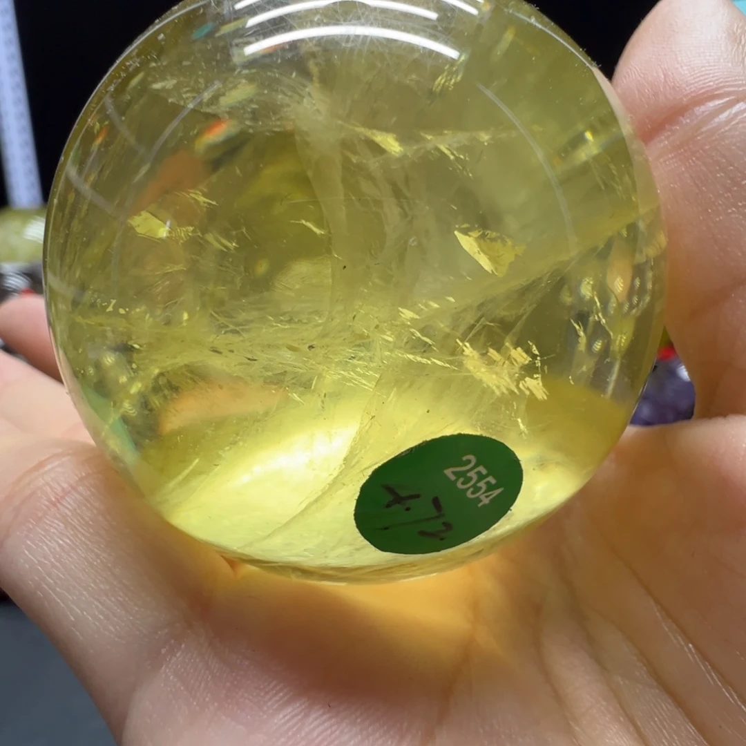水晶未镶嵌珠宝半成品hh黄水晶Ｌ2554