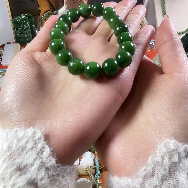 和田玉（碧玉）未镶嵌手串