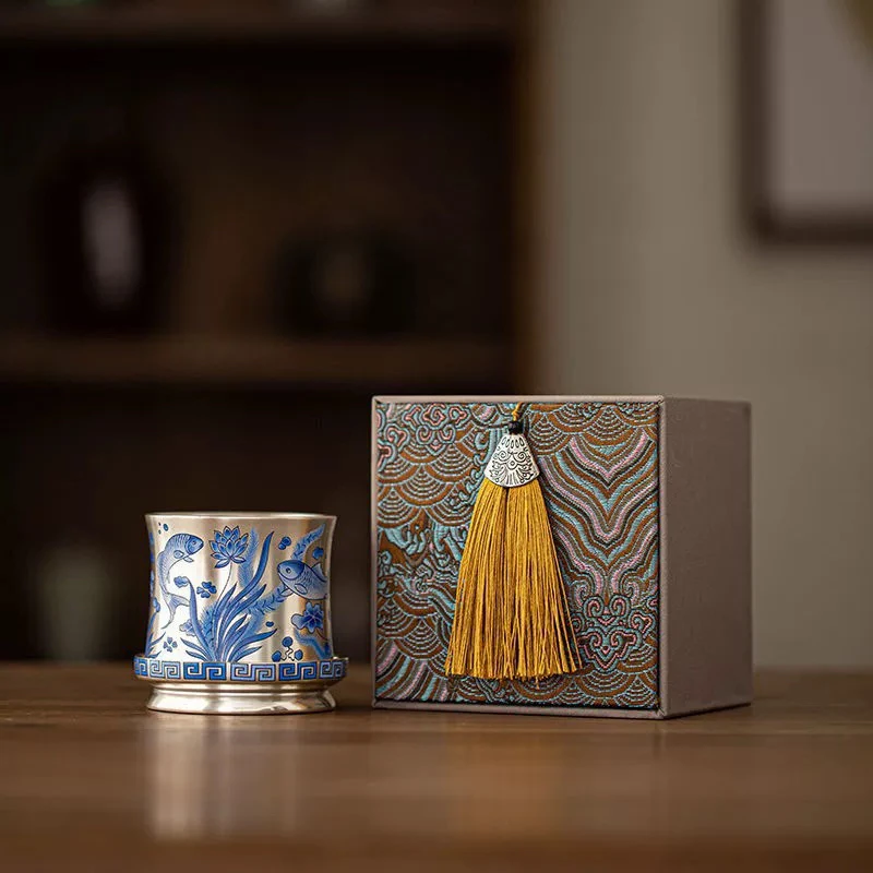 旅行茶具鎏银主人杯礼盒装A146