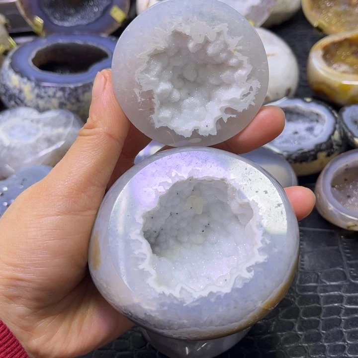 水晶珠宝半成品合金白软盆