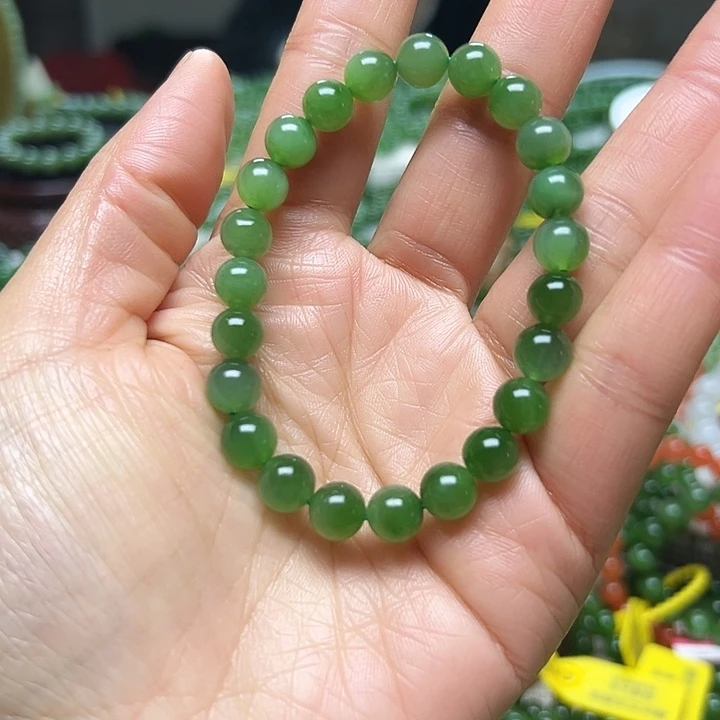 和田玉（碧玉）未镶嵌手链