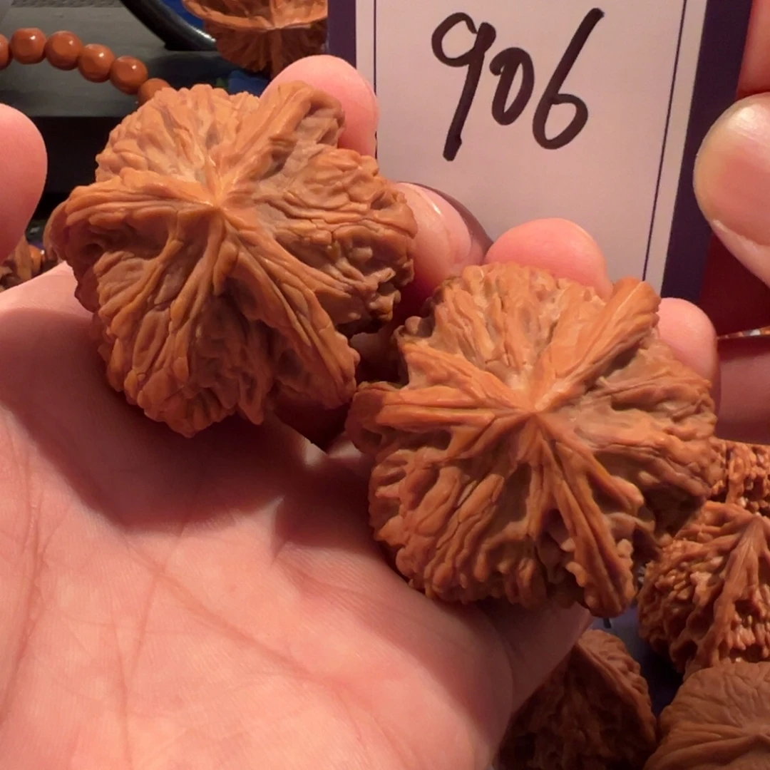 文玩核桃把件全品御龙粗筋三棱41尺寸906号