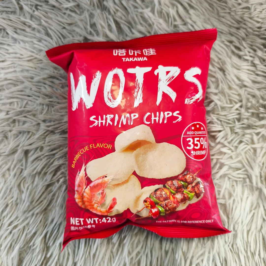 印尼进口嗒咔哇烧烤味虾片