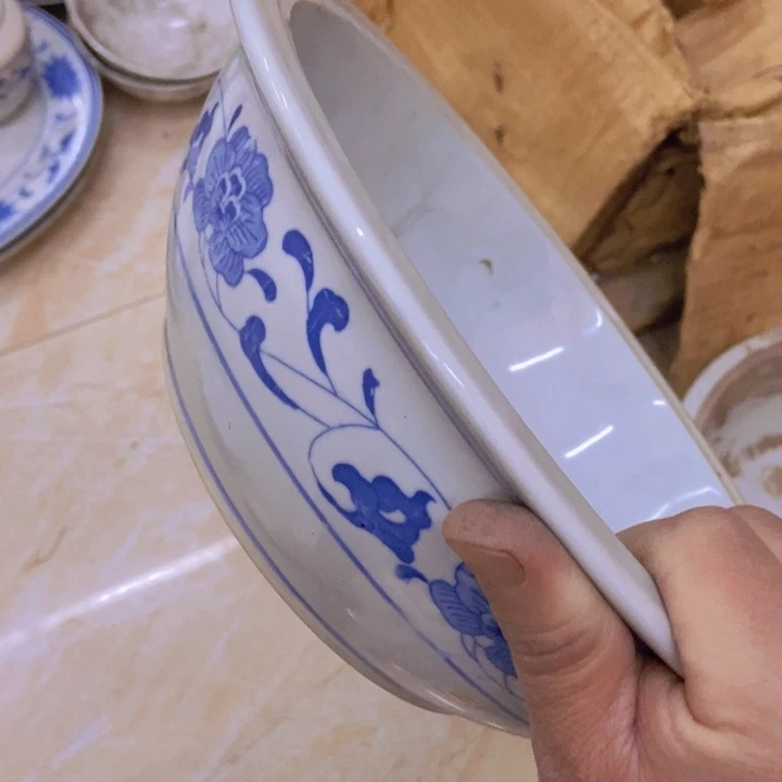 陶25*8厘米芙蓉花无盖品锅