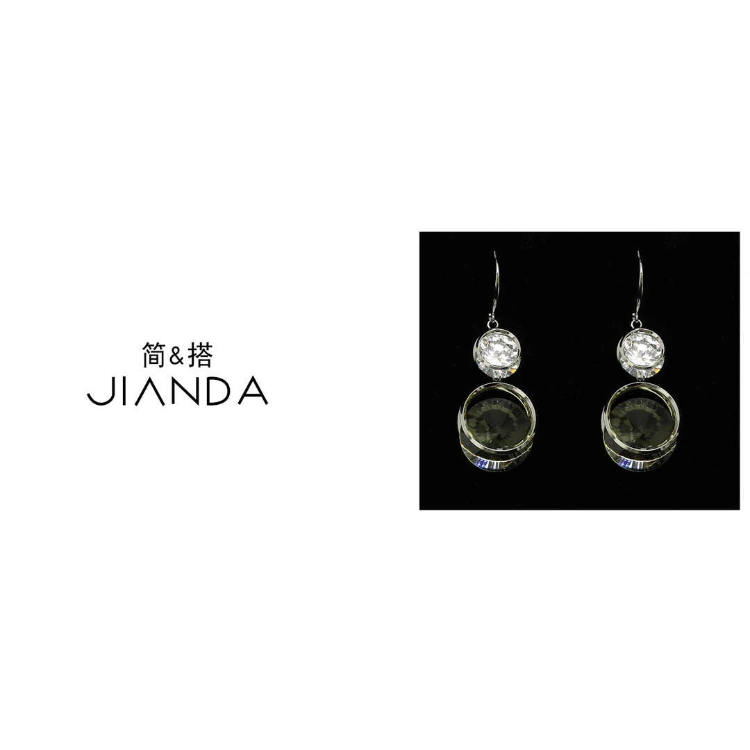 合金耳饰 【千屿Sheila】水钻耳环252-EH/0503-22816